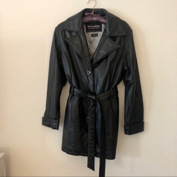MOVING SALE!! Wilsons Black Leather Jacket - Picture 1 of 15